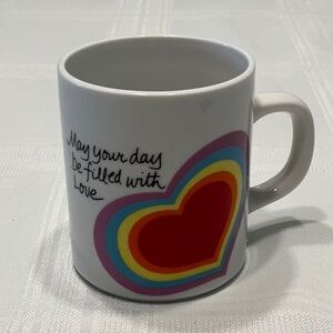Avon 1983 The Love Mug Colorful Heart Mug